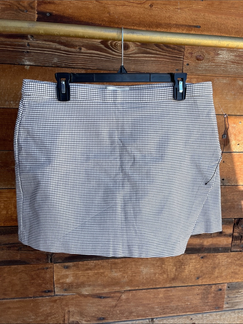Jules & Leopold Black and White Checked Skort